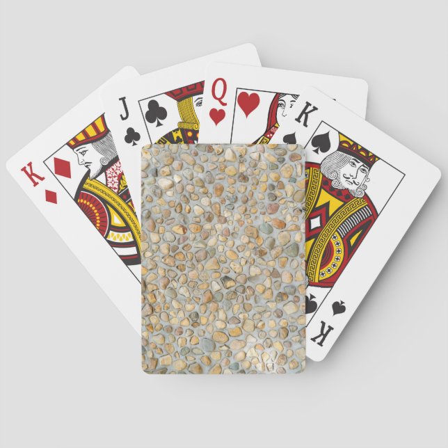 Rustik Pebblestone-vägg  Casinokort (Baksidan)