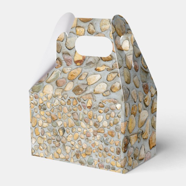 Rustik Pebblestone-vägg  Presentaskar (Framsidan Sidan)