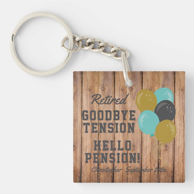 Rustik Pensionär Avsked Tension Citat (Framsidan)