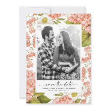 Rustik persikofärgad vattenfärg Hydrangeas Photo