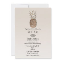 Rustik Pineapple Tropisk Hawaiiansk Bröllop