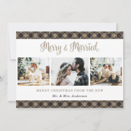 Rustik Play Merry och gift julkort