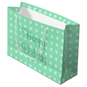 Rustik Polka dots Mint Grönt Färg Grattis på f
