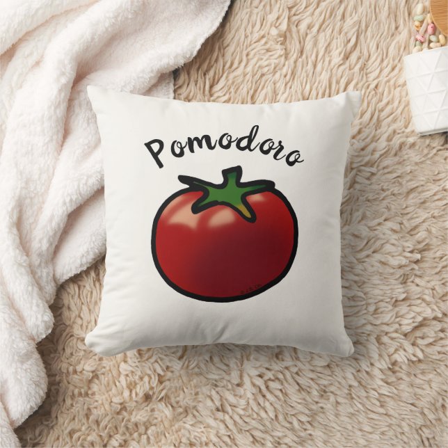 Rustik Pomodoro Italiensk Tomat Grafik Kudde (Filt)