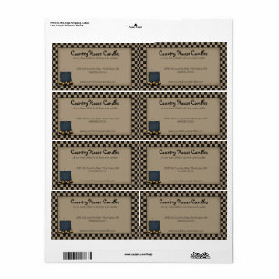 Rustik primitiv ljus, kontrollerad Land-märkning Fraktsedel