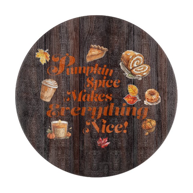 Rustik "Pumpkin Spice gör allt bra" (Framsidan)