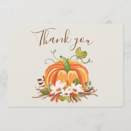 Rustik Pumpkin Tack för att du har Blommigten Card Kort