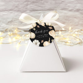 Rustik Pumpkins Fall Baby Shower Tack Gåvor Etiketter