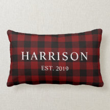 Rustik Red Buffalo Plaid Modern Namn
