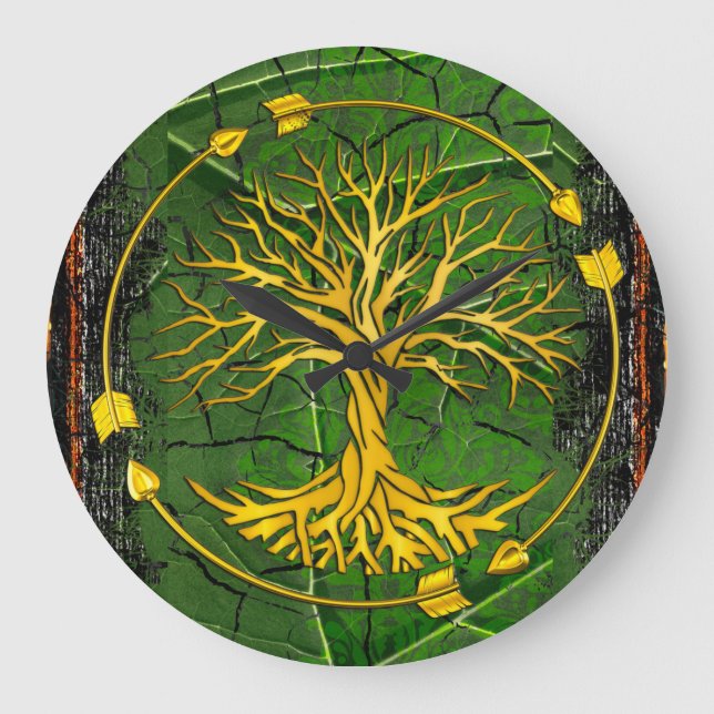 Rustik Renaissance för antika antika reaktioner To Stor Klocka (Framsida)