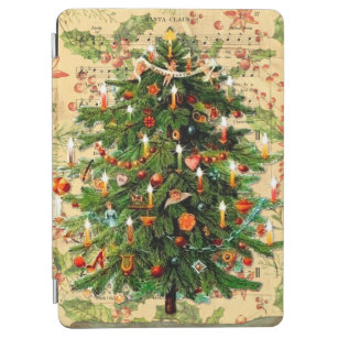 Rustik retro på Vintage jul träd mönster iPad Air Skydd