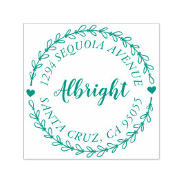 Rustik Returadress för utandning i Hand plockade Självfärgande Stämpel