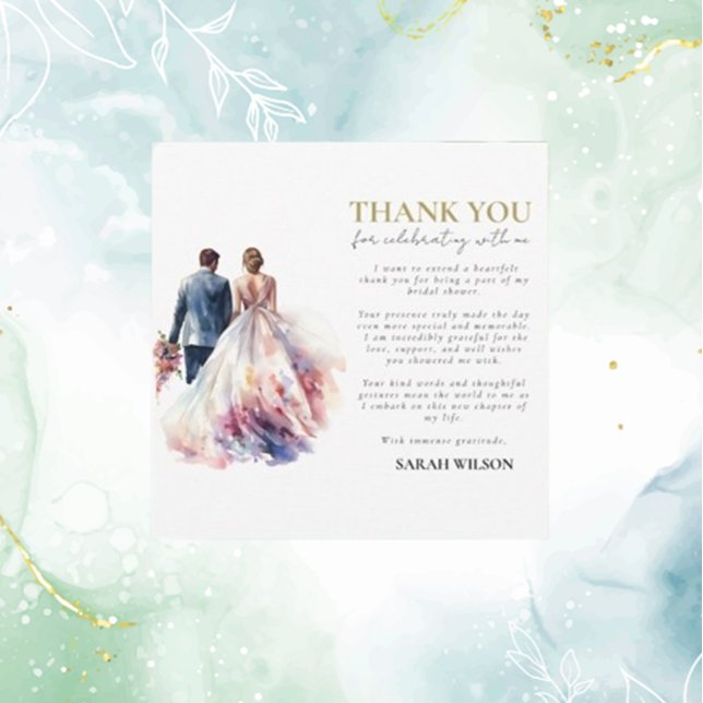 Rustik Ros Boho Blommig Bröllop Tacksamhet (Thank You cards, perfect for sharing your appreciation in elegant style.)