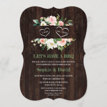 Rustik Rosa Blommigt Ram Barn I DO BBQ