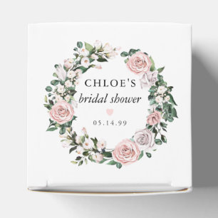 Rustik Rosa Bröllopsdusch med Rosor Blommor Presentaskar