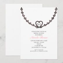 Rustik Rosa Hjärtliga Vin Bröllopsduschfest