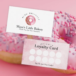 Rustik Rosa Muffinsbakery Loajalitet Visitkort