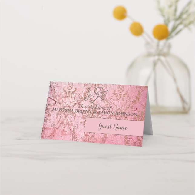 Rustik Rosa - Placera kort (Framsida)