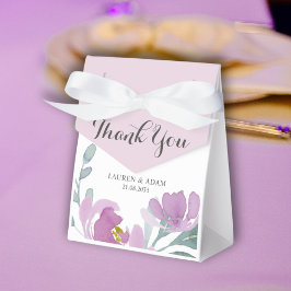 Rustik Rosa Watercolor Blommigt Bröllop Presentaskar