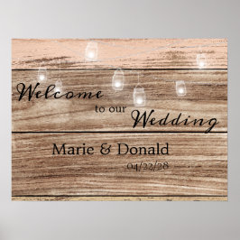 Rustik Rosa Wood and Lanternes Poster