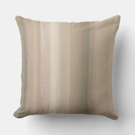 Rustik rosabränd rosa grå mauve abstrakt randig kudde