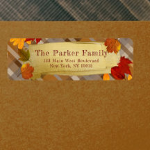 Rustik Rutat Guld Penseldrag Thanksgiving