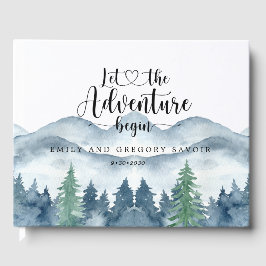 Rustik skog Bröllop Gästböcker