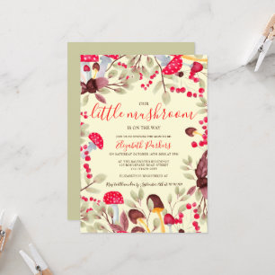 Rustik skogskirurgi för kutym svamprumsfärg inbjudningar