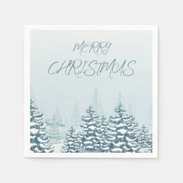 Rustik snöskog pappersservett