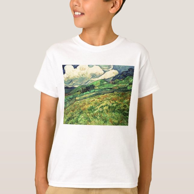 Rustik Snyggt liggande vid Saint Remy-målning T-shirt (Framsida)