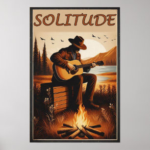 Rustik Solitude i ett bergsvildmarksPoster Poster