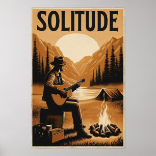 Rustik Solitude i ett bergsvildmarksPoster Poster