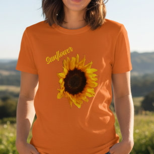 Rustik solros botanisk fotografering på landsbygde t shirt