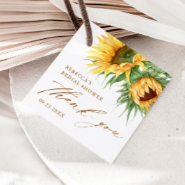 Rustik Solros Bröllopsdusch Tack Favor Gåvor Etiketter