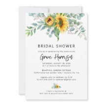 Rustik solros eukalyptus bröllopsdusch