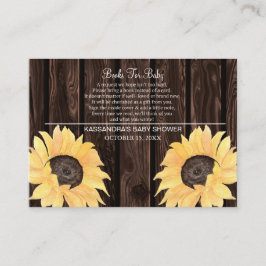 Rustik Solrosbabyskor Bok för Baby Tilläggskort