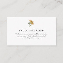 Rustik solrosföljekort tilläggskort