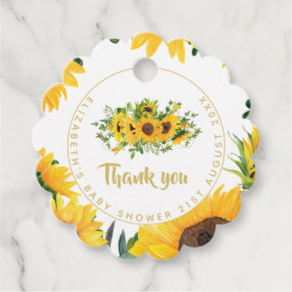 Rustik Solrosskännskans favoritgåva, Märkre Gåvor Etiketter