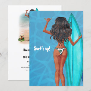 Rustik sommar surf strand semester möhippa inbjudningar