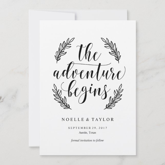 Rustik spara datuminbjudan datumet (Framsida)