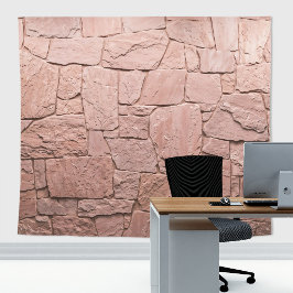 Rustik Stenslates Väggljus Rosa Bakgrund