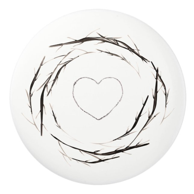 Rustik Sticks Twigs Grenar Chic Utandning Land Knopp (Framsidan)