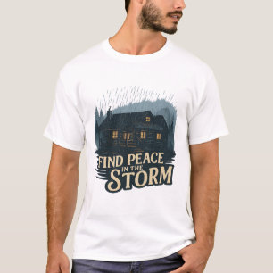 Rustik Stormstuga – Fred i Naturen T Shirt