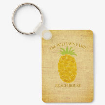 Rustik strandhus med ananas