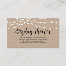 Rustik sträng, Ljus, svart skript, Visning Shower