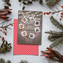 Rustik String Ljus Julfrand 7 Foto