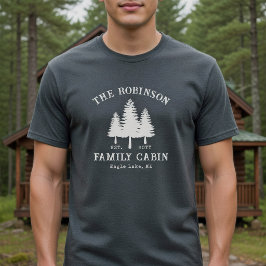 Rustik Stugfamiljs Namn Land Tallar T Shirt