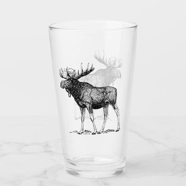 Rustik, svart fosterbild glaskopp (Framsida)