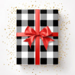 Rustik, svart och vit, belagd Mönster Presentpapper<br><div class="desc">Rustic Black and White Play Mönster Wrapping Papper.</div>