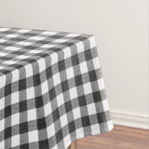 Rustik svart-vit gingham | Rutig